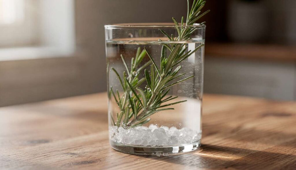 Wystarczy szklanka z rozmarynem i solą: mieszkanie pachnie bez odświeżaczy i świec