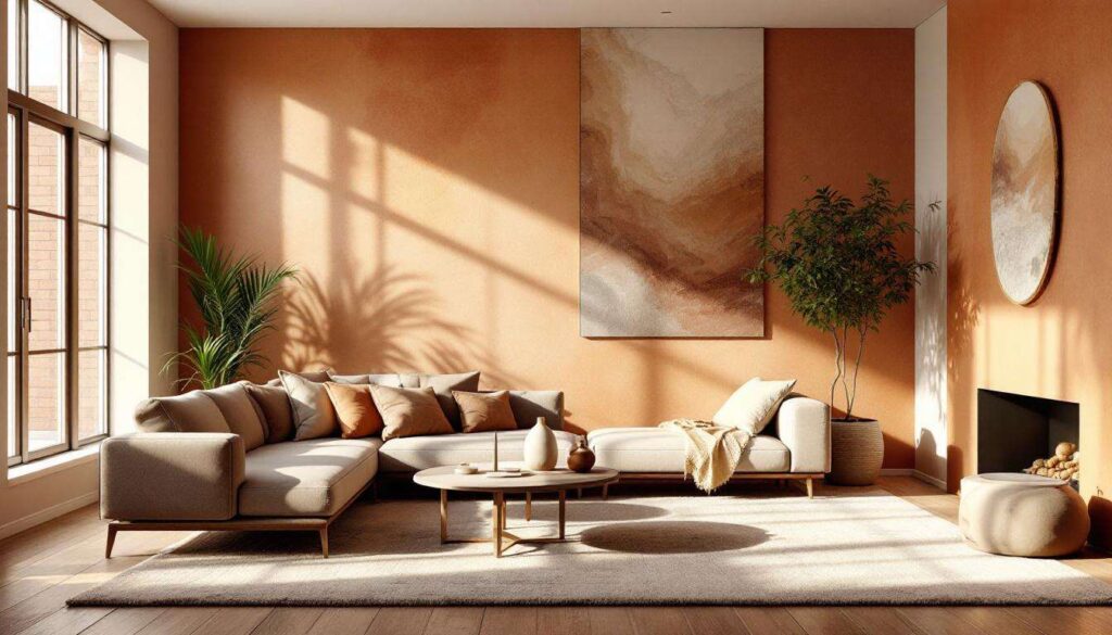 Kolory ścian 2026: ciepłe odcienie ziemi wracają do łask według projektantów
