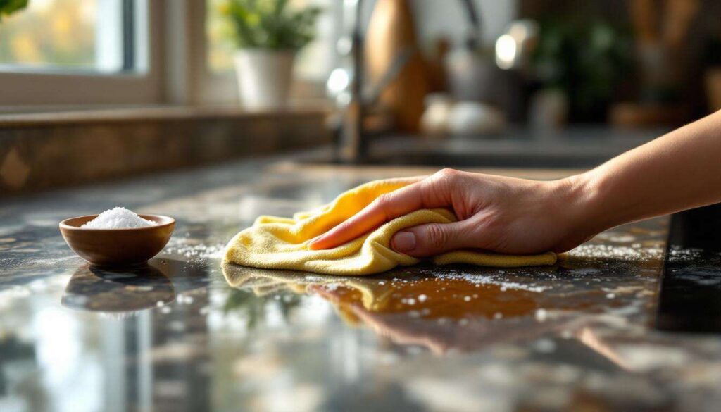 Plamy z kawy na blacie znikają w minutę: wystarczy wymieszać to z solą