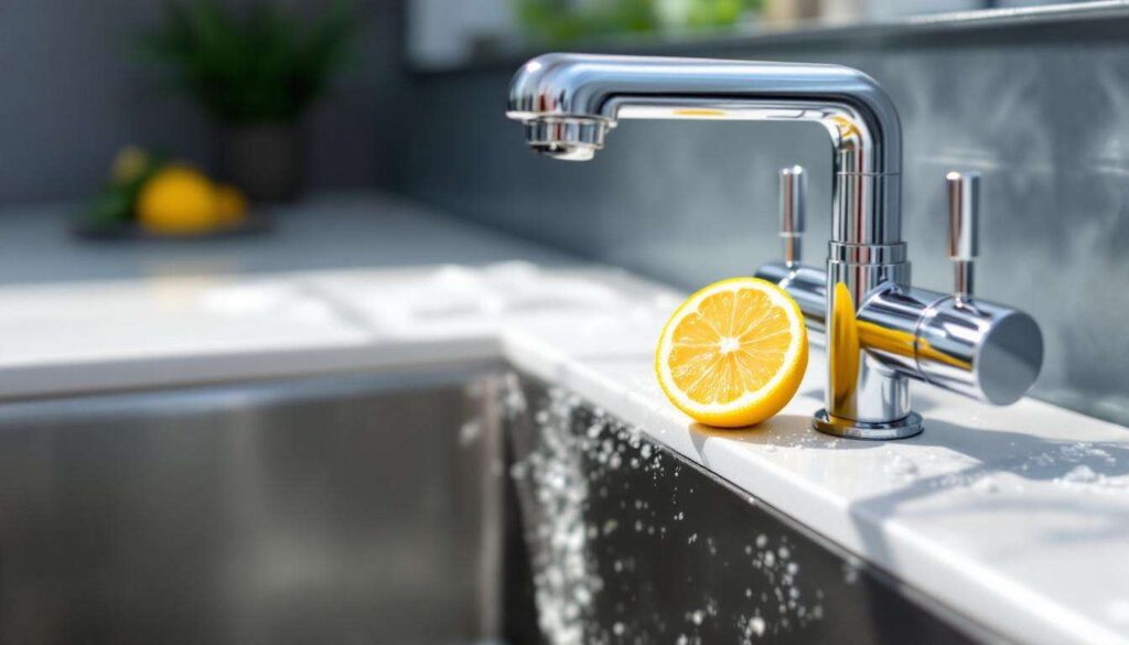 Wystarczy plaster cytryny na kranie: kamień znika w kilka godzin bez chemii