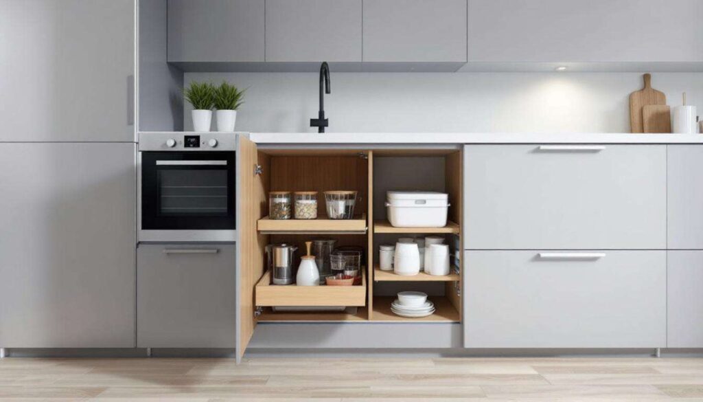 Szafka pod zlewem w kuchni: ten sposób organizacji podwaja dostępną przestrzeń