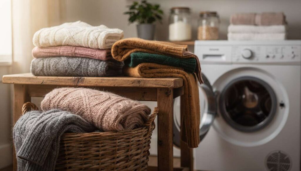 Pranie wełnianych swetrów bez filcowania: sprawdzony sposób na delikatne tkaniny