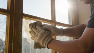 Sama soda nie wystarczy. Zrób pastę, by uratować pożółkłe ramy okienne