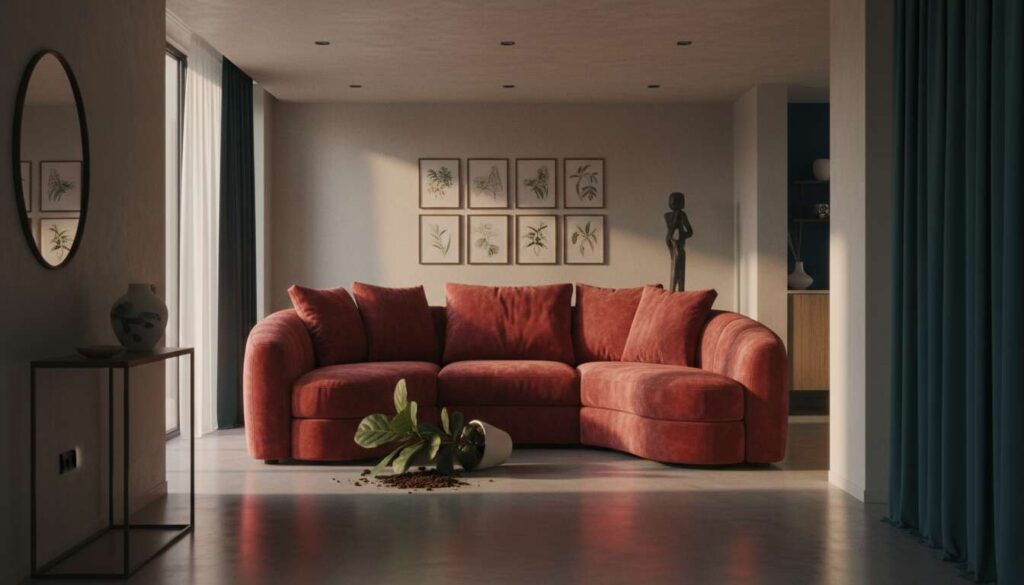 Taka kanapa to przepis na kłopoty. W tym miejscu nie stawiaj jej pod żadnym pozorem