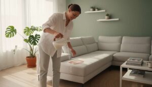 Rozpuszczam w wodzie i czyszczę kanapę. Kuchenny składnik działa lepiej niż drogie detergenty