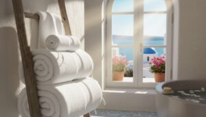 W Grecji pokazali mi, aby wsypywać 5 łyżek tego do prania ręczników. Po wyjęciu z pralki ręczniki pa